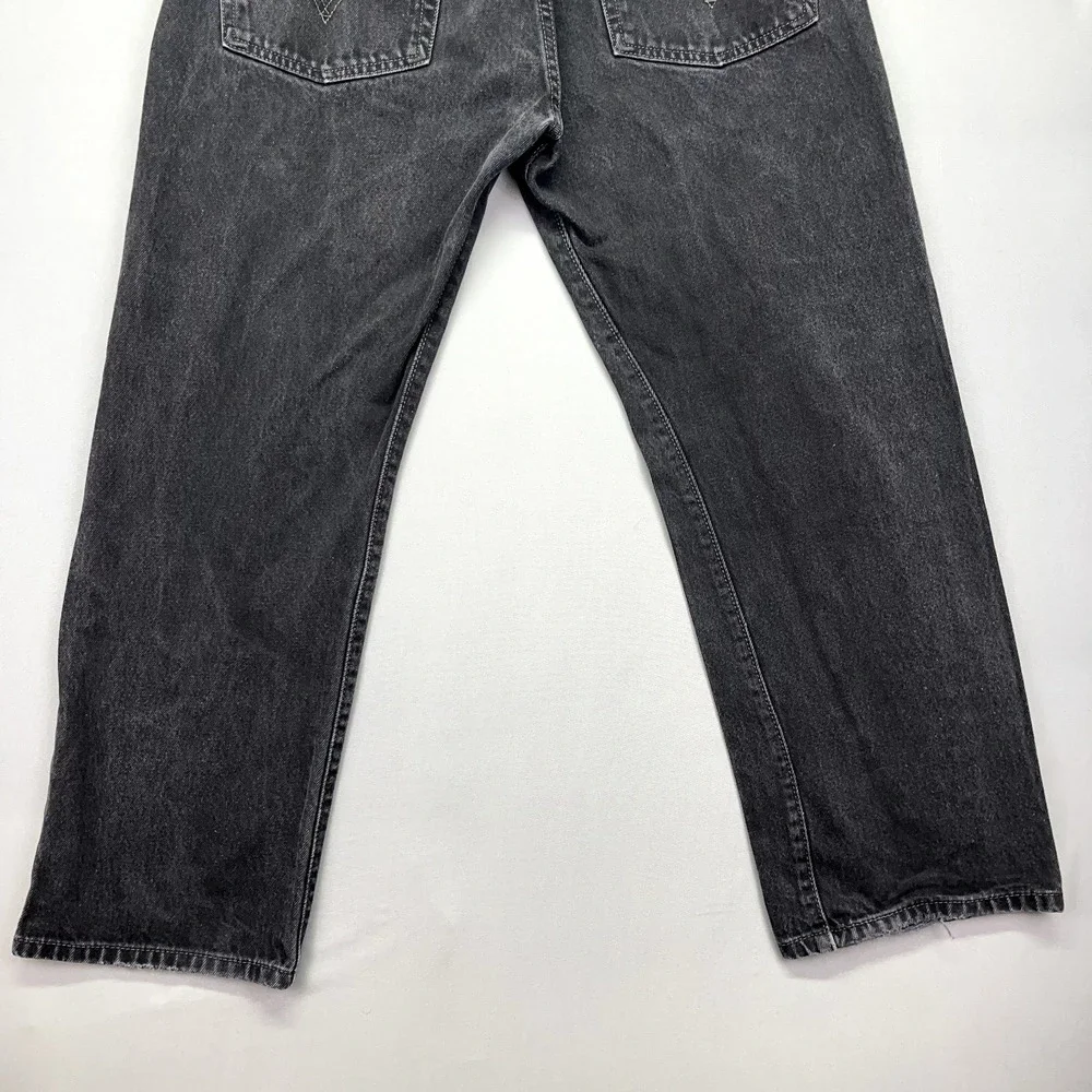 Vintage Levis Jeans Mens Tag 34 (Fit 30) Brown Denim 501 Button Fly Straight Leg